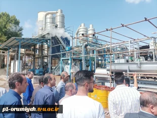 بازدید جمعی از اعضا هیئت علمی و کارکنان دانشگاه فنی و حرفه‌ای استان آذربایجان غربی از کارخانه تاتائو ارومیه 6