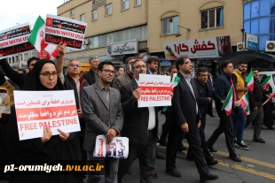 حضور دانشگاهیان دانشگاه فنی و حرفه‌ای استان آذربایجان غربی در راهپیمایی ١٣ آبان 7