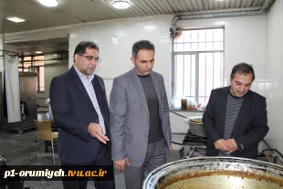 بازدید رئیس دانشگاه فنی و حرفه‌ای استان آذربایجان غربی از سلف سرویس دانشگاه 2