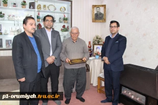 دیدار رئیس دانشگاه فنی و حرفه‌ای استان آذربایجان غربی با پدر شهید فخرالدین موسی‌الرضائی 7