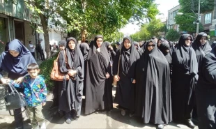 حضور دانشگاهیان دانشگاه فنی و حرفه‌ای استان آذربایجان غربی در تجمع مردمى گرامیداشت یاد و خاطره شهیدان خدمت  7