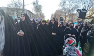 حضور کسترده دانشگاهیان دانشگاه ملی مهارت واحد استان آذربایجان غربی در راهپیمایی ۲۲ بهمن 10