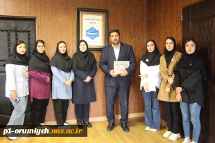 دیدار استاد مشاور و اعضای انجمن علمی گرافیک آموزشکده دختران ارومیه با سرپرست دانشگاه ملی مهارت استان آذربایجان غربی 3
