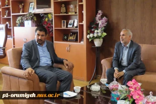 دیدار مسئول سازمان بسیج اساتید آذربایجان غربی با سرپرست دانشگاه ملی مهارت واحد استان  4