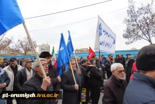 حضور دانشگاهیان دانشگاه ملی مهارت استان آذربایجان غربی در راهپیمایی روز جهانی قدس 7