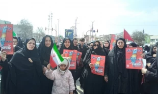 حضور دانشگاهیان دانشگاه ملی مهارت استان آذربایجان غربی در راهپیمایی روز جهانی قدس 11